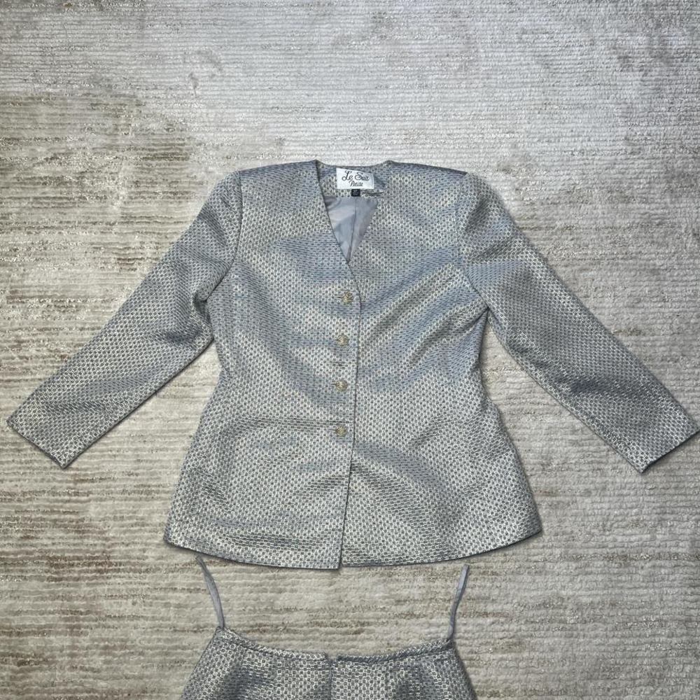 Vintage le suit blazer and skirt
